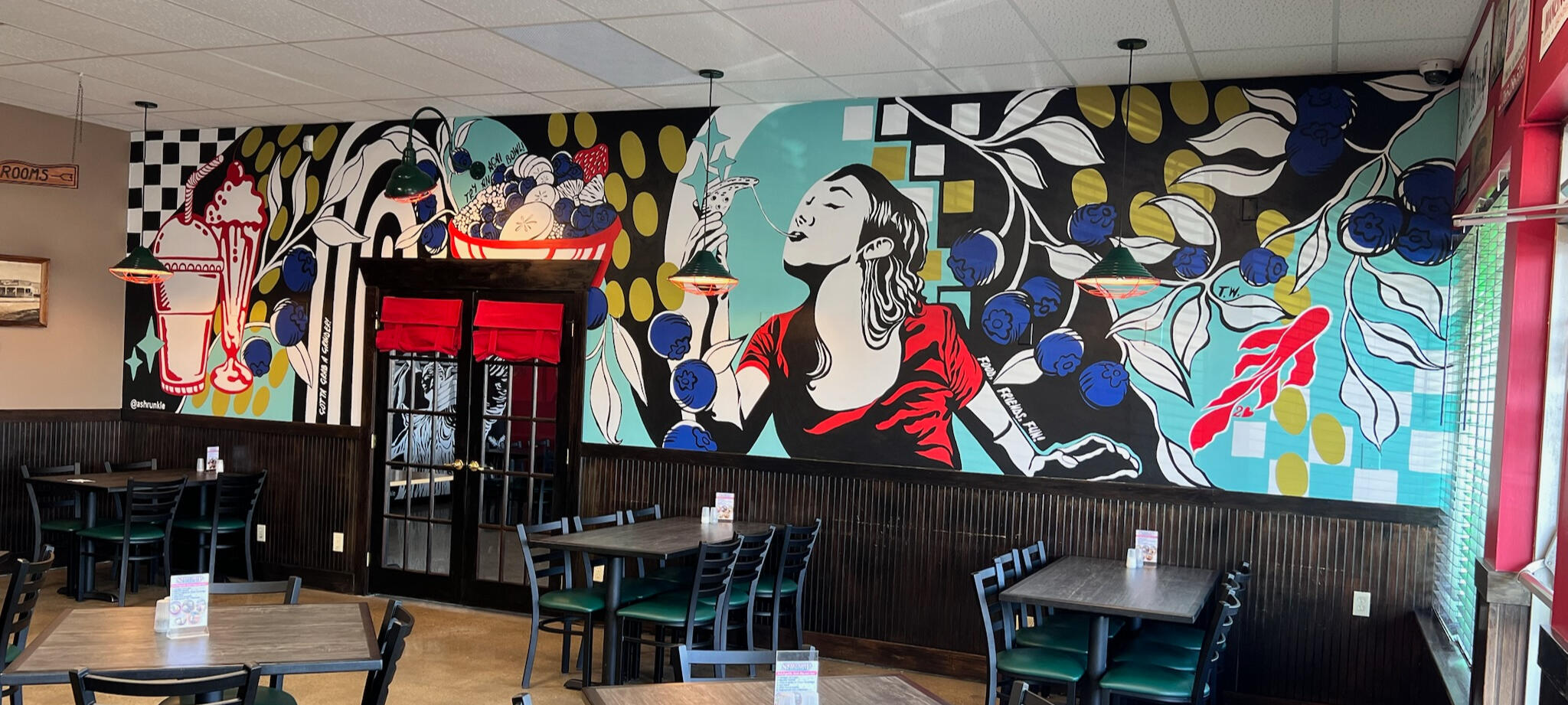 Restaurant Feature Wall - Interior Mural